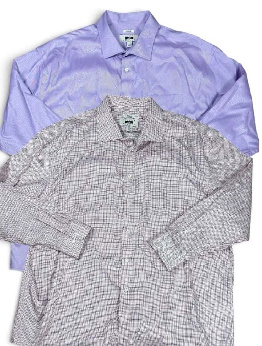 Joseph Abboud Men's 18 1/2 34/35 Non-Iron Dress Shirt lot of 2 shirts